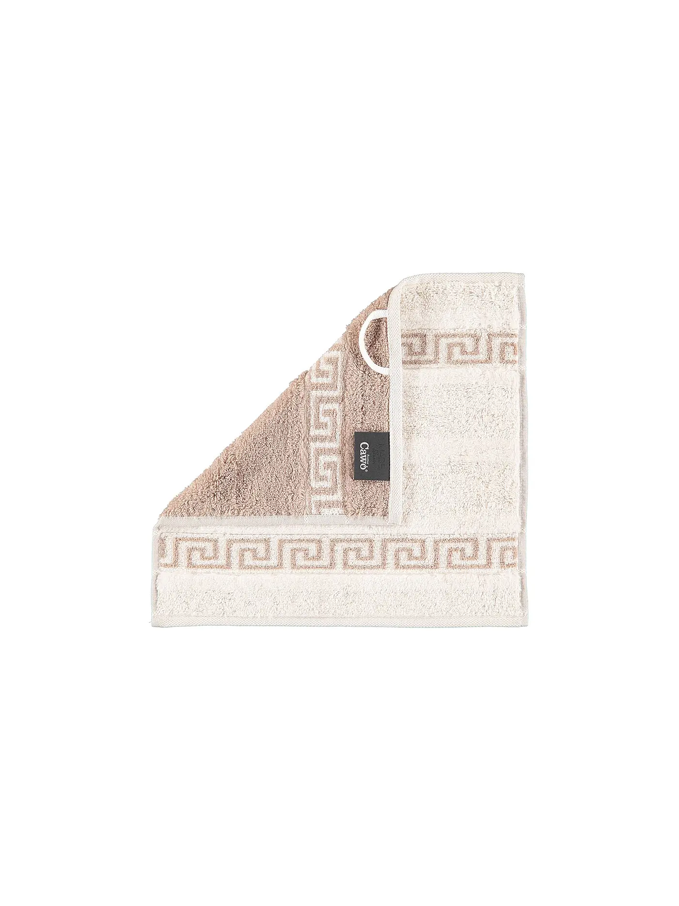 CAWÖ | Handtuch Noblesse Duo 50x100cm Anthrazit | beige
